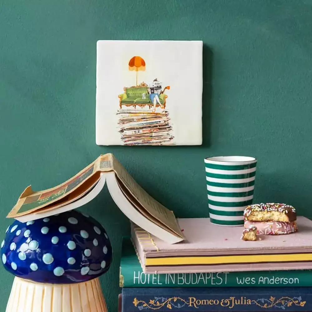 Storytiles Storytiles - tegel small - taking my time (10x10 cm) Storytiles Storytiles - tegel small - taking my time (10x10 cm)