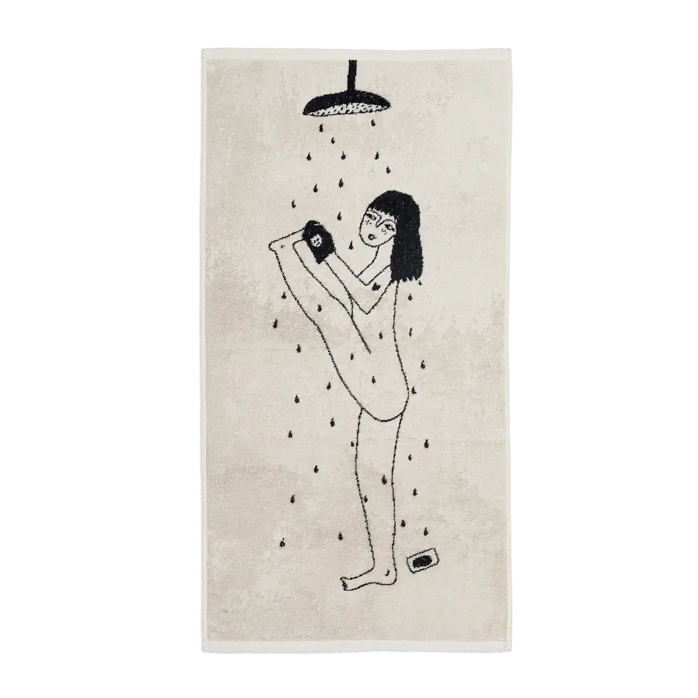 Helen b Helen b - handdoek (set van 2) - yoga in the shower Helen b Helen b - handdoek (set van 2) - yoga in the shower