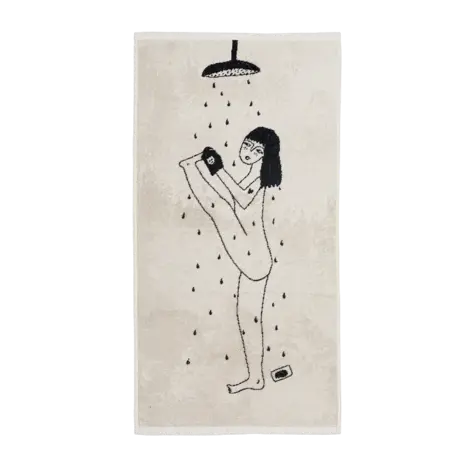 Helen b Helen b - handdoek (set van 2) - yoga in the shower Helen b Helen b - handdoek (set van 2) - yoga in the shower