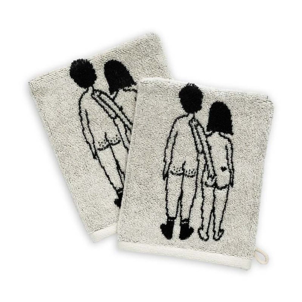 Helen b Helen b - washand (set van 2) - naked couple back