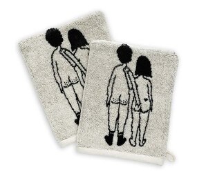 Helen b Helen b - washand (set van 2) - naked couple back