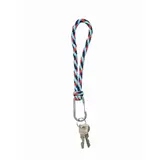 Susan Bijl Susan Bijl - the new kumihimo keychain - key blue & red alert