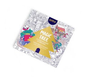 Omy Omy - grote kleurplaat - magic tree Omy Omy - grote kleurplaat - magic tree