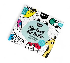 Omy Omy - grote kleurplaat - my first art poster