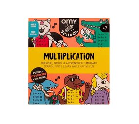 Omy Omy - school sticker poster - vermenigvuldigen