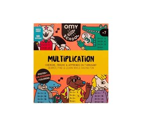 Omy Omy - school sticker poster - vermenigvuldigen Omy Omy - school sticker poster - vermenigvuldigen