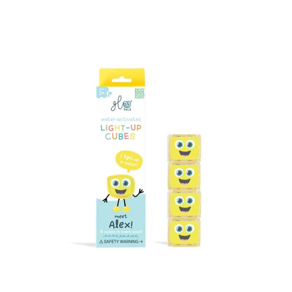 Glo Pals Glo Pals - light up cubes (set van 4) - alex Glo Pals Glo Pals - light up cubes (set van 4) - alex