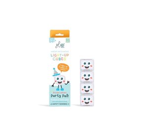 Glo Pals Glo Pals - light up cubes (set van 4) - party Glo Pals Glo Pals - light up cubes (set van 4) - party