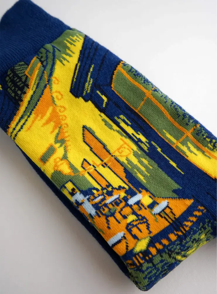 Kunstsokken Kunstsokken - caféterras bij nacht Kunstsokken Kunstsokken - caféterras bij nacht