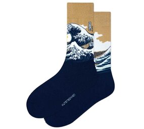 Kunstsokken Kunstsokken - de grote golf van kanagawa