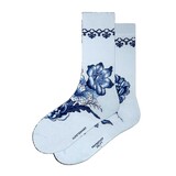 Kunstsokken Kunstsokken - delfts blauw bloemen