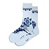 Kunstsokken - delfts blauw bloemen