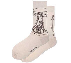 Kunstsokken Kunstsokken - vitruvian man
