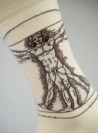 Kunstsokken Kunstsokken - vitruvian man Kunstsokken Kunstsokken - vitruvian man
