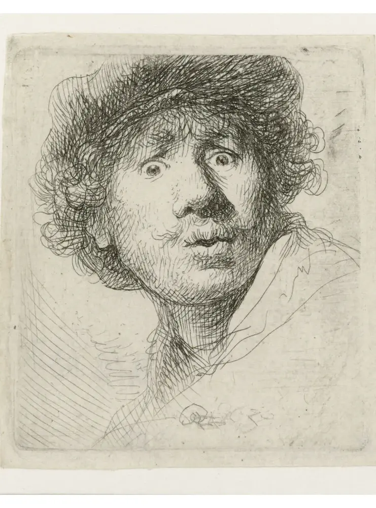 Kunstsokken Kunstsokken - zelfportret met baret
