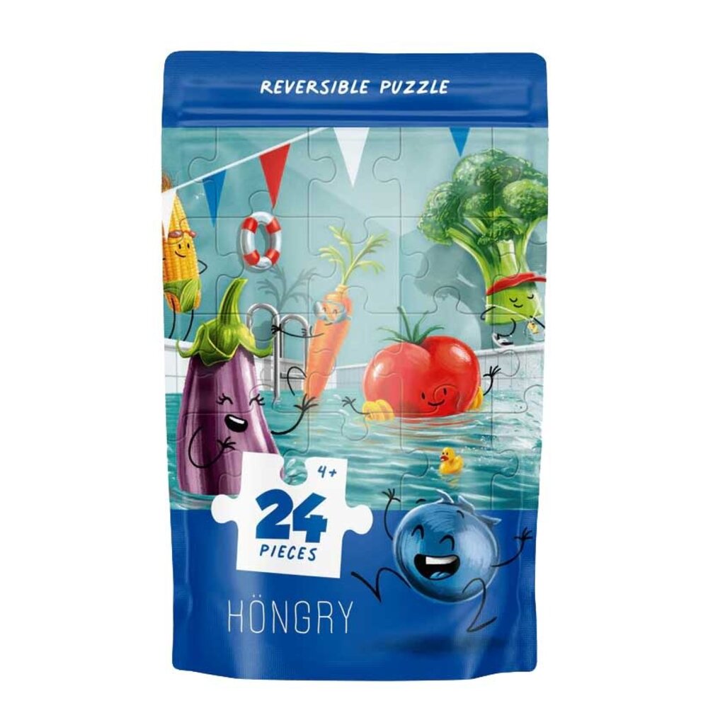 HÖNGRY Höngry - omkeerbare puzzel - de beste (24 stukken) HÖNGRY Höngry - omkeerbare puzzel - de beste (24 stukken)