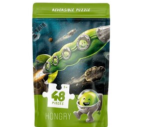 HÖNGRY Höngry - omkeerbare puzzel - de erwtjes (48 stukken)