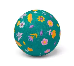 Little L Little L - grote rubber bal - bloemen (18 cm)