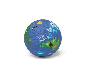 Little L Little L - kleine rubber bal - wereld (13 cm)