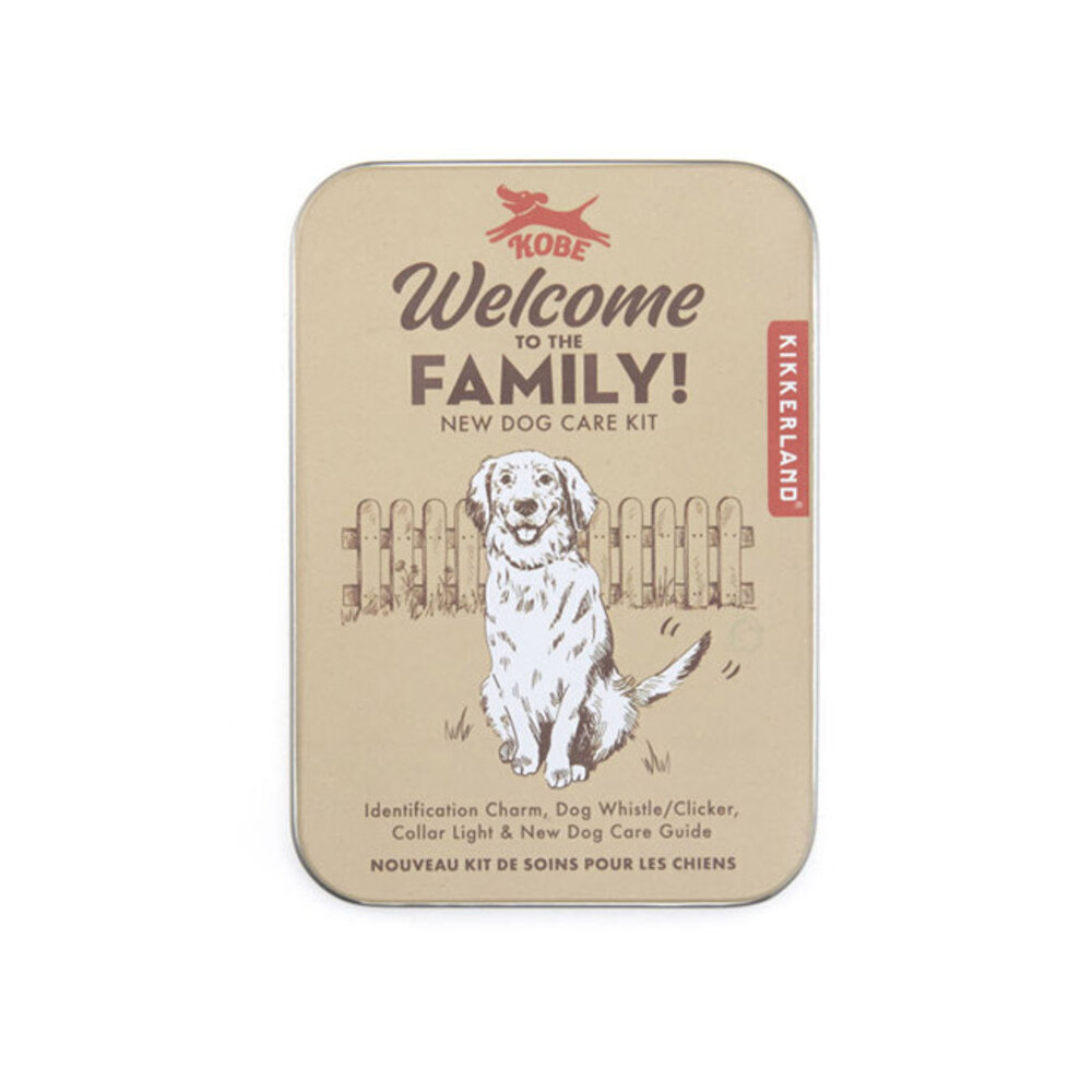 Kikkerland Kikkerland - kit - hond welcome to the family Kikkerland Kikkerland - kit - hond welcome to the family