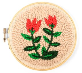 Kikkerland Kikkerland - punch needle kit - tulips