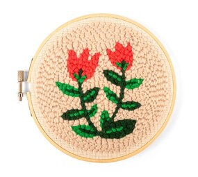 Kikkerland Kikkerland - punch needle kit - tulips