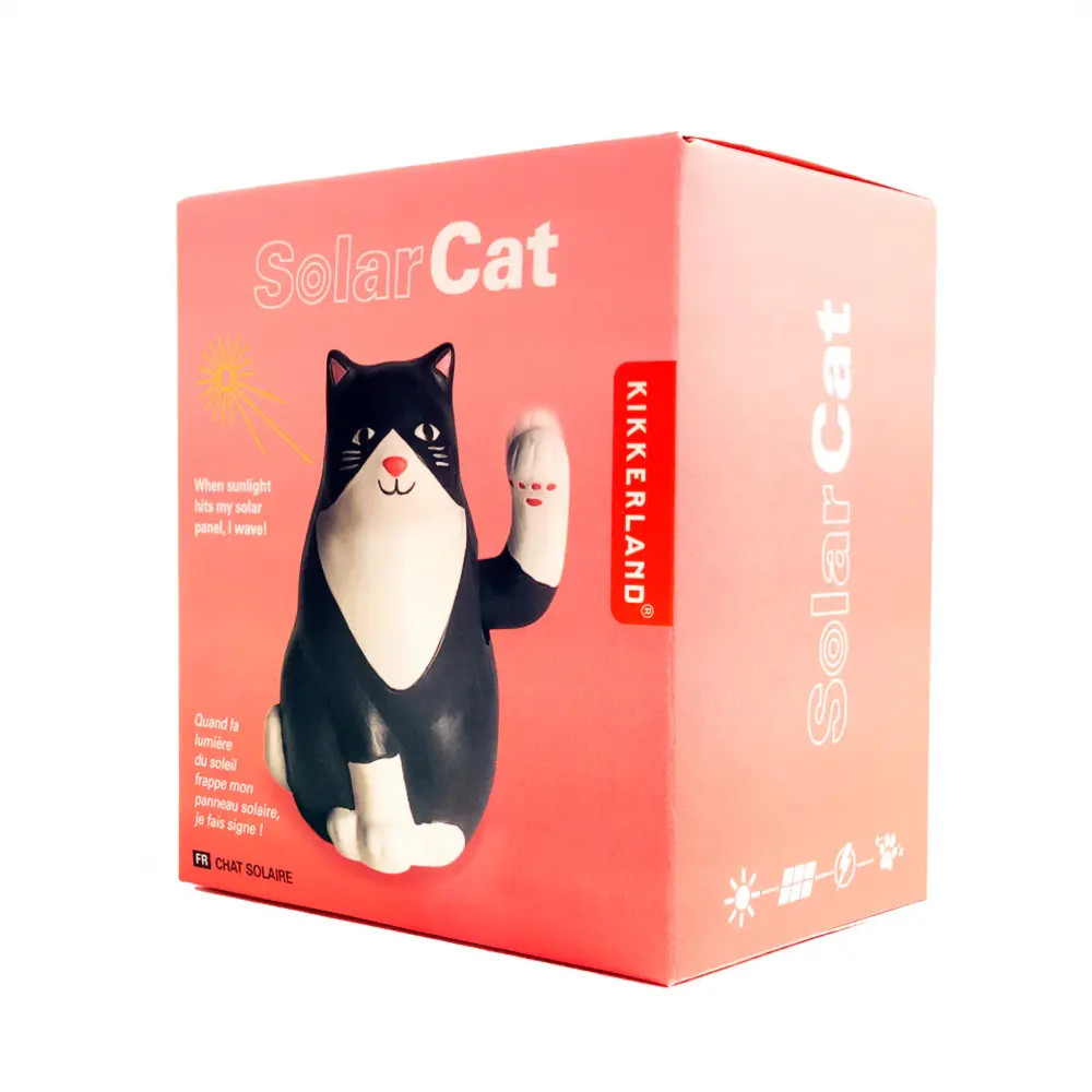 Kikkerland Kikkerland - solar figuur - black cat
