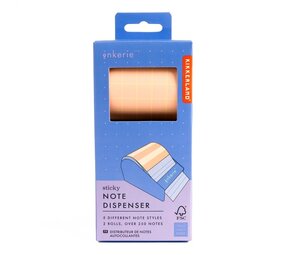 Kikkerland Kikkerland - inkerie - sticky note dispenser Kikkerland Kikkerland - inkerie - sticky note dispenser