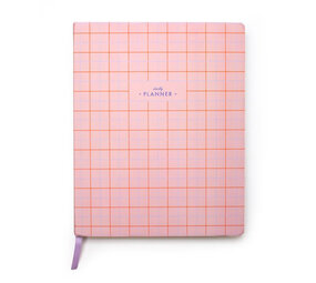 Kikkerland Kikkerland - inkerie undated planner - roze/oranje