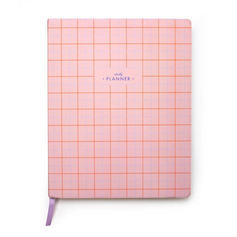 Kikkerland Kikkerland - inkerie undated planner - roze/oranje Kikkerland Kikkerland - inkerie undated planner - roze/oranje