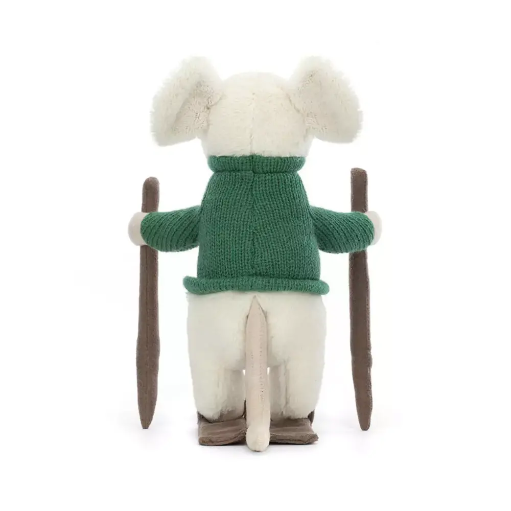 Jellycat Jellycat - knuffel muis - merry mouse skiing Jellycat Jellycat - knuffel muis - merry mouse skiing