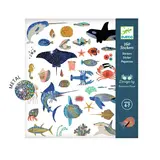 Djeco Djeco - stickers metallic - oceaan