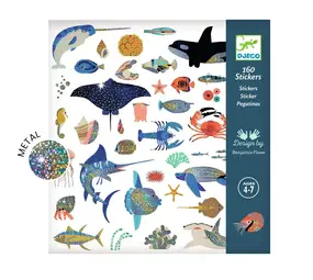 Djeco Djeco - stickers metallic - oceaan