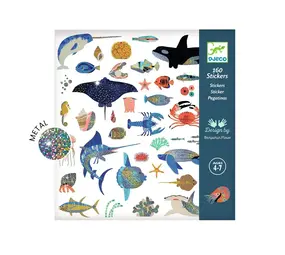 Djeco Djeco - stickers metallic - oceaan Djeco Djeco - stickers metallic - oceaan
