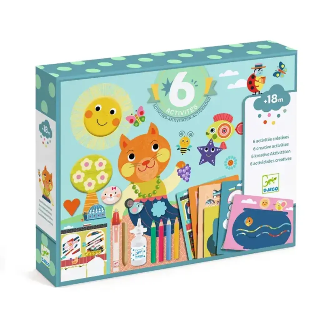 Djeco Djeco - groot knutselpakket - de poes en zijn vrienden