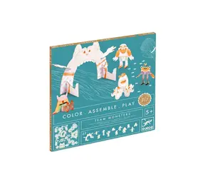 Djeco Djeco - kartonnen dieren - team monsters Djeco Djeco - kartonnen dieren - team monsters