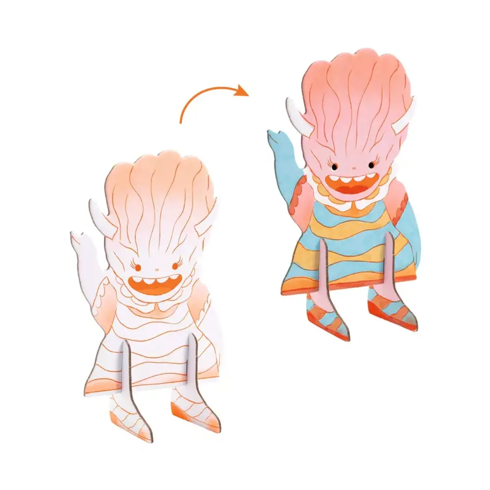 Djeco Djeco - kartonnen dieren - team monsters Djeco Djeco - kartonnen dieren - team monsters