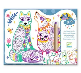 Djeco Djeco - magische kleurplaten - families in het bos