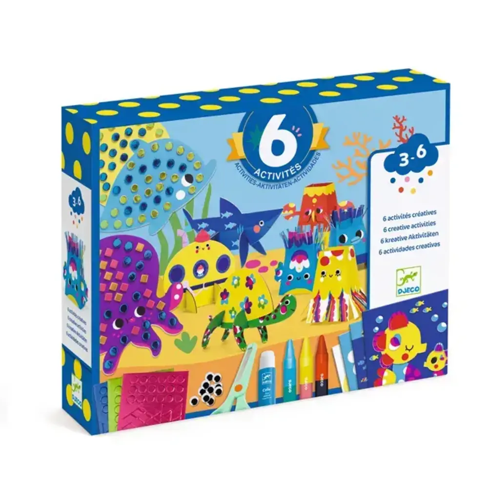 Djeco Djeco - groot knutselpakket - zeedieren Djeco Djeco - groot knutselpakket - zeedieren