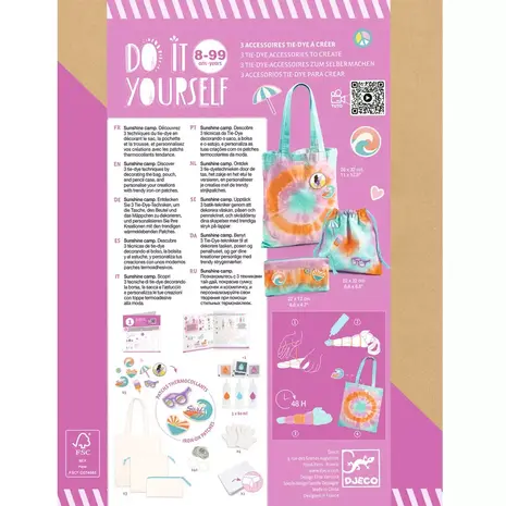 Djeco Djeco - diy tie dye - sunshine camp Djeco Djeco - diy tie dye - sunshine camp