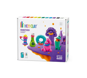 Hey Clay Hey Clay - boetseerklei - monsters (15 potjes) Hey Clay Hey Clay - boetseerklei - monsters (15 potjes)