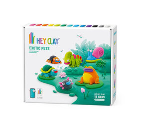 Hey Clay Hey Clay - boetseerklei - exotische huisdieren (15 potjes) Hey Clay Hey Clay - boetseerklei - exotische huisdieren (15 potjes)