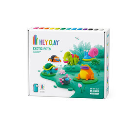 Hey Clay Hey Clay - boetseerklei - exotische huisdieren (15 potjes) Hey Clay Hey Clay - boetseerklei - exotische huisdieren (15 potjes)