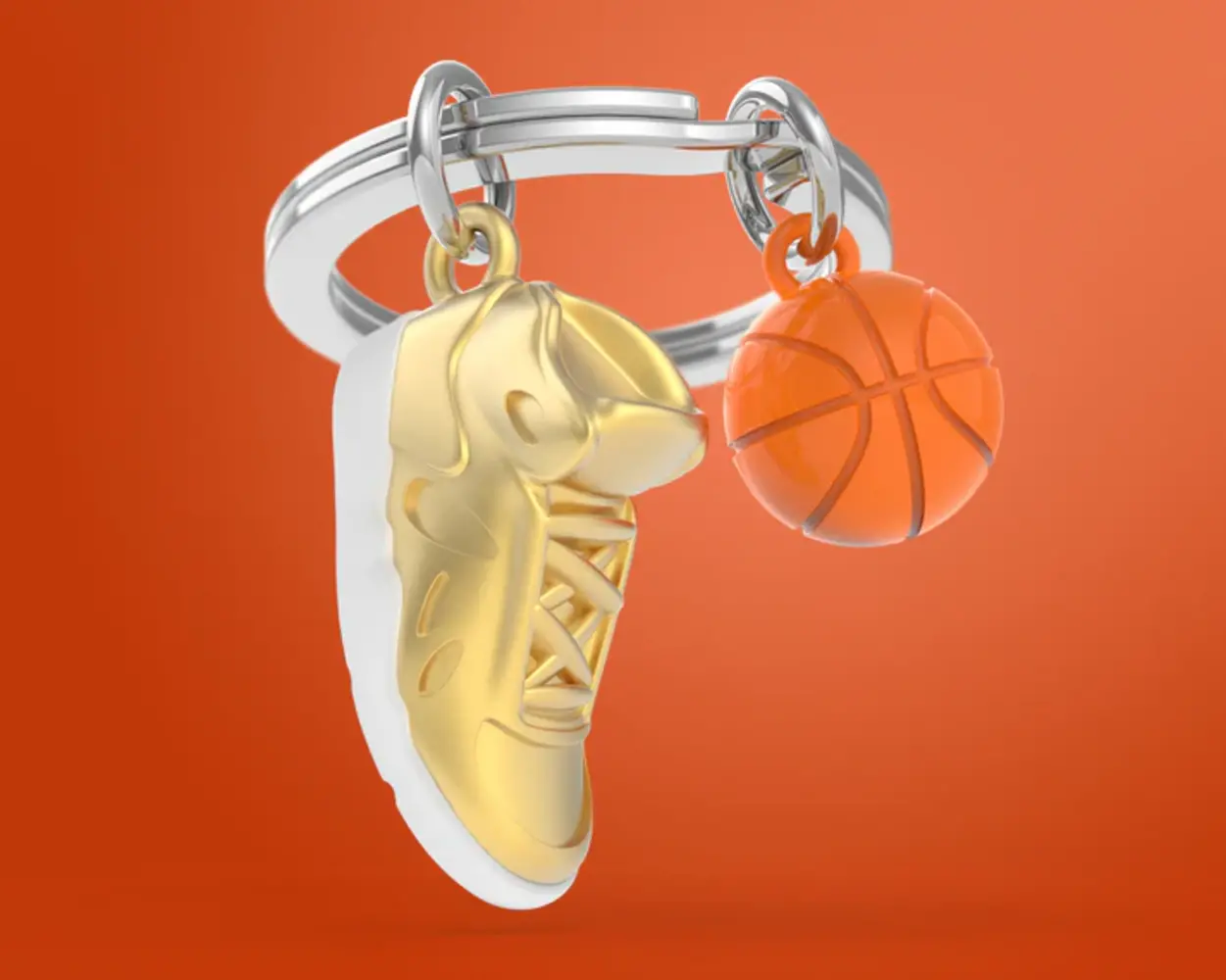 Metalmorphose Metalmorphose - sleutelhanger - basketball Metalmorphose Metalmorphose - sleutelhanger - basketball