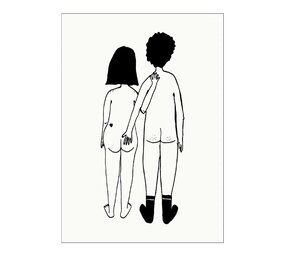 Helen b Helen b - poster naked couple back A4 Helen b Helen b - poster naked couple back A4