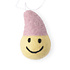 Aveva design - hanger vilt - smiley geel/lila Aveva design - hanger vilt - smiley geel/lila