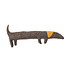 Aveva design - knuffel vilt - sausage dog chocolate Aveva design - knuffel vilt - sausage dog chocolate
