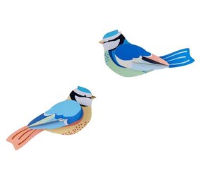 Studio Roof Studio Roof - muurdecoratie tuinvogels - blue tits