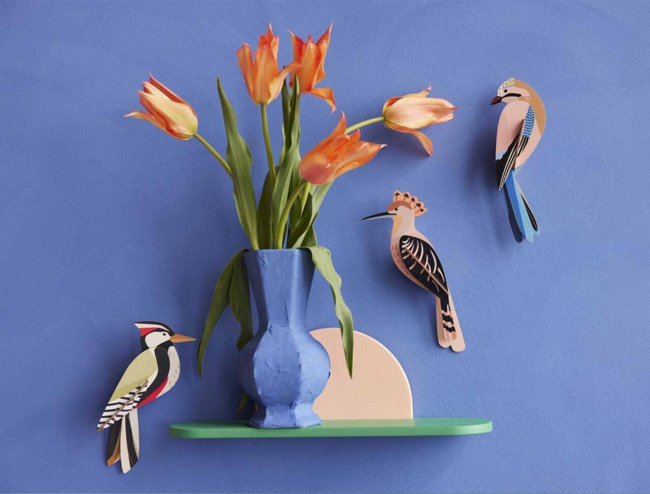 Studio Roof Studio Roof - muurdecoratie tuinvogels - woodpecker Studio Roof Studio Roof - muurdecoratie tuinvogels - woodpecker