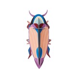 Studio Roof Studio Roof - muurdecoratie - violet click beetle